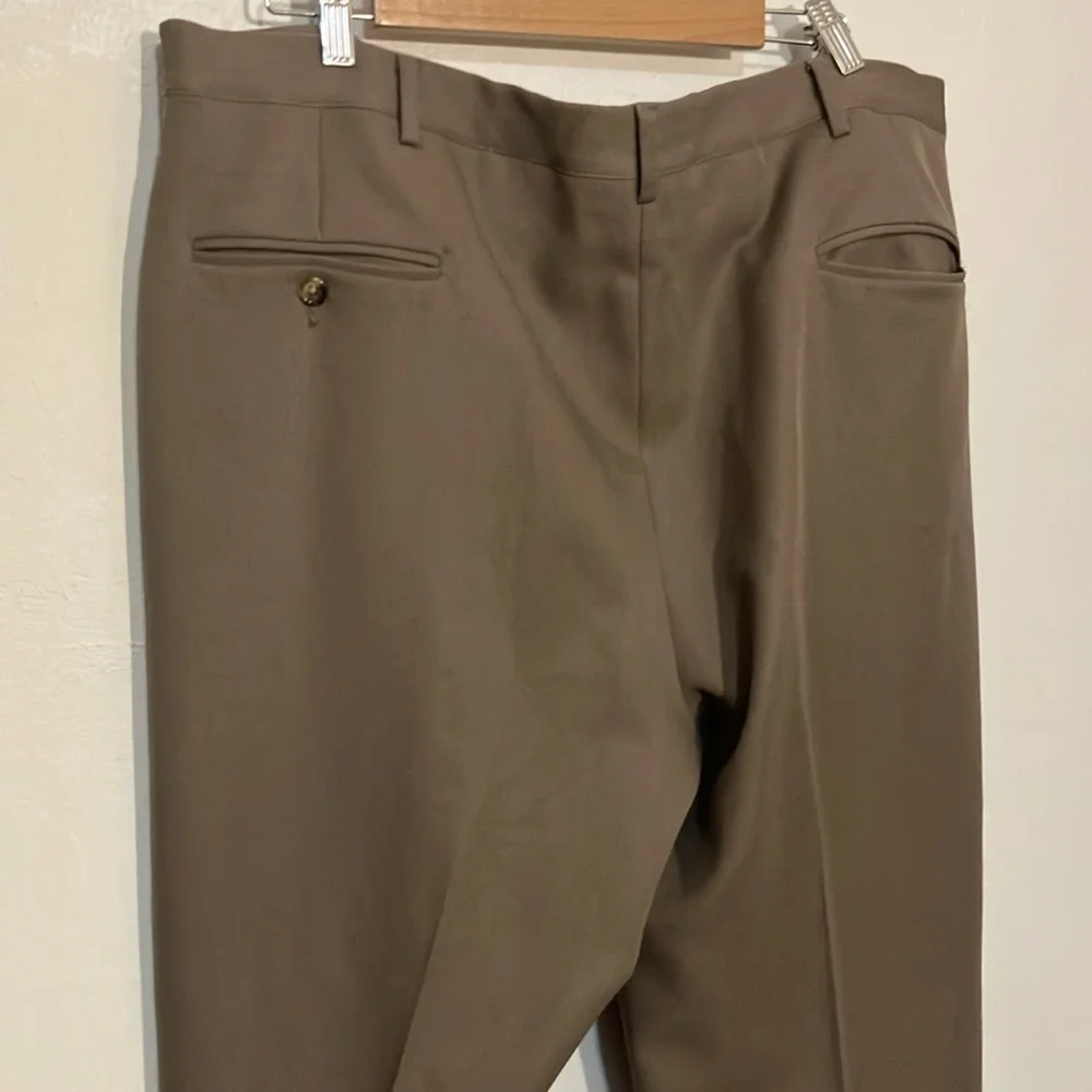 Sansabelt Classic top western pocket flat front polyester blend men’s pant
